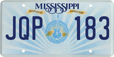 MS license plate JQP183