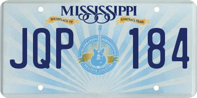 MS license plate JQP184