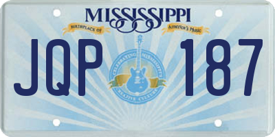 MS license plate JQP187
