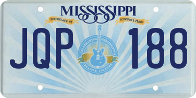 MS license plate JQP188