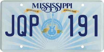 MS license plate JQP191