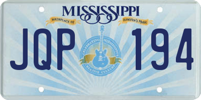 MS license plate JQP194