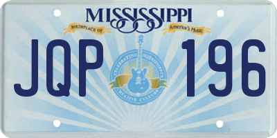 MS license plate JQP196