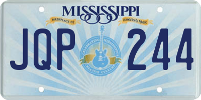 MS license plate JQP244