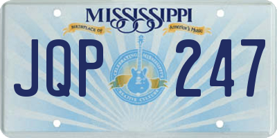 MS license plate JQP247