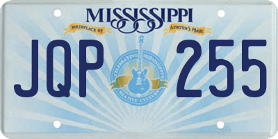MS license plate JQP255