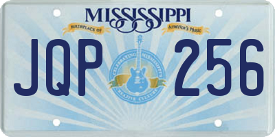 MS license plate JQP256
