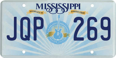 MS license plate JQP269