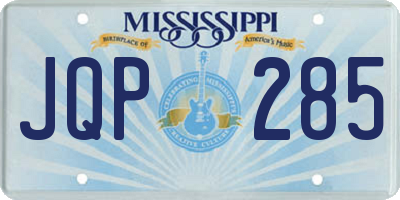 MS license plate JQP285