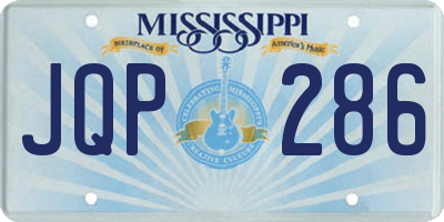 MS license plate JQP286