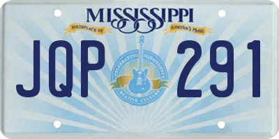 MS license plate JQP291