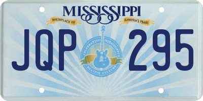 MS license plate JQP295