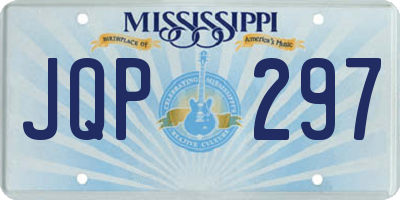 MS license plate JQP297