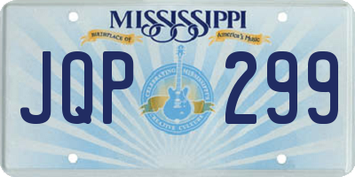 MS license plate JQP299