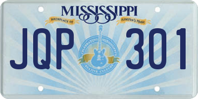 MS license plate JQP301