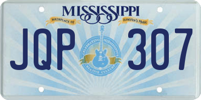MS license plate JQP307