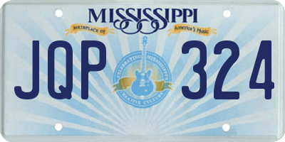 MS license plate JQP324
