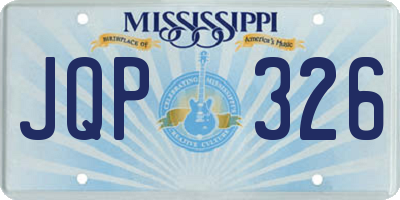 MS license plate JQP326