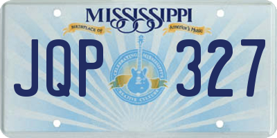 MS license plate JQP327