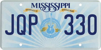 MS license plate JQP330