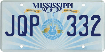 MS license plate JQP332
