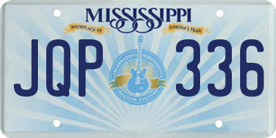 MS license plate JQP336
