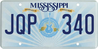 MS license plate JQP340