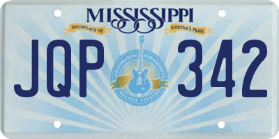 MS license plate JQP342