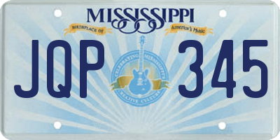 MS license plate JQP345