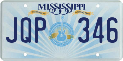 MS license plate JQP346