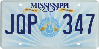 MS license plate JQP347