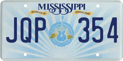 MS license plate JQP354