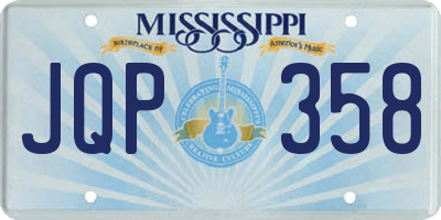 MS license plate JQP358