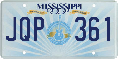 MS license plate JQP361