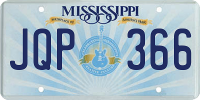 MS license plate JQP366