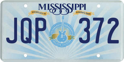 MS license plate JQP372