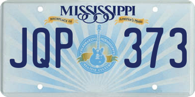 MS license plate JQP373