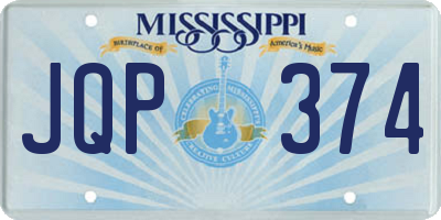 MS license plate JQP374