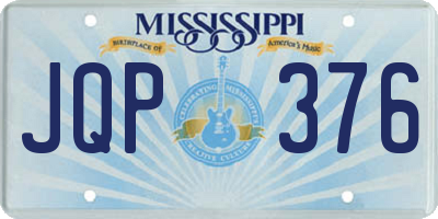MS license plate JQP376