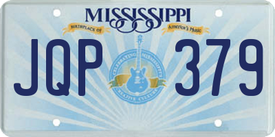 MS license plate JQP379