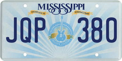 MS license plate JQP380