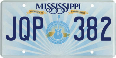 MS license plate JQP382