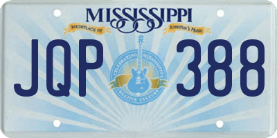 MS license plate JQP388