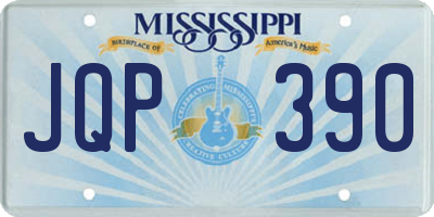 MS license plate JQP390