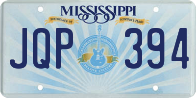 MS license plate JQP394