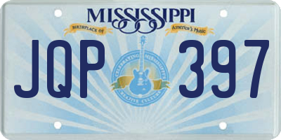 MS license plate JQP397