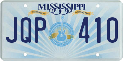 MS license plate JQP410