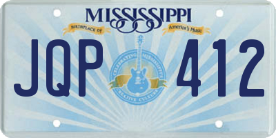 MS license plate JQP412
