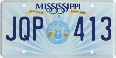 MS license plate JQP413