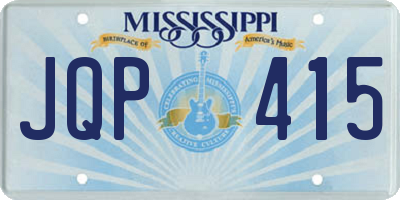 MS license plate JQP415